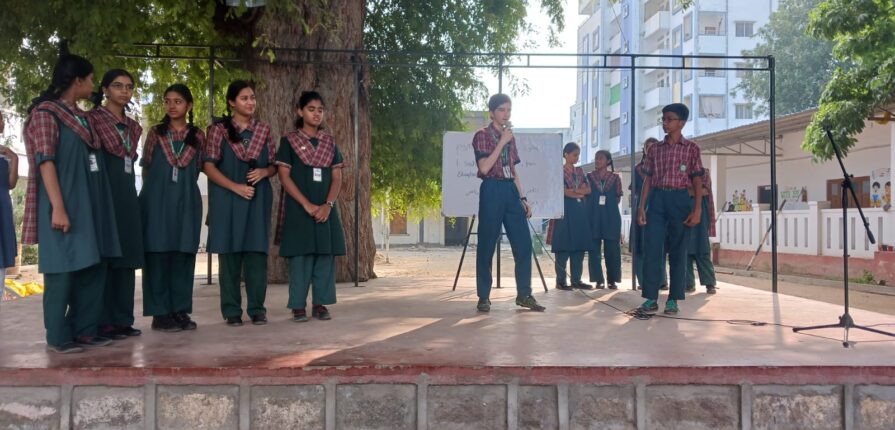 Promoting awareness about PERSONAL HYGIENE as part of Cleanliness Drive.
